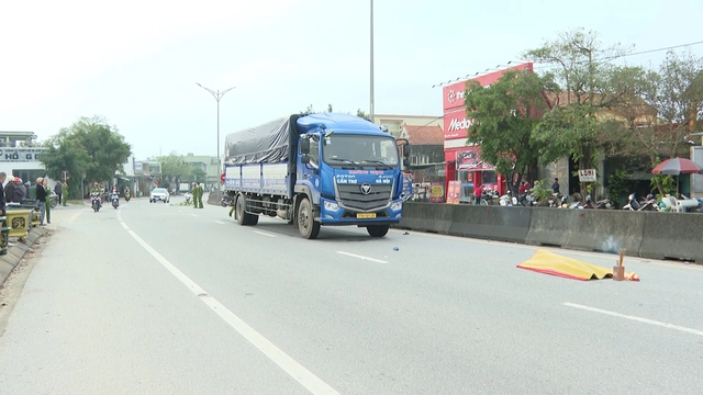 Hiện trường vụ tai nạn.