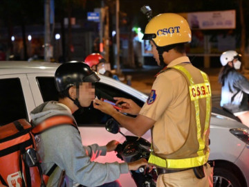 TP.HCM: Tài xế vi phạm nồng độ cồn gấp hơn 3 lần mức kịch khung