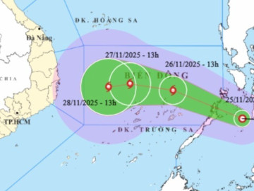 Áp thấp nhiệt đới di chuyển nhanh hơn, sắp mạnh thành bão số 15 giật tới cấp 12, hướng vào đâu?