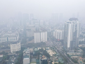 Hà Nội "chìm nghỉm" trong ô nhiễm không khí