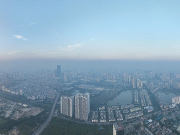 Hà Nội ô nhiễm không khí từ sáng đến đêm