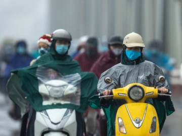 Miền Bắc rét kèm mưa nhỏ do không khí lạnh bổ sung