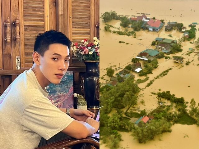 Diễn viên Thái Lan gây xúc động khi chia sẻ video lũ lụt tại Việt Nam: Nam thần cao 1m8, từng làm bồi bàn kiếm sống