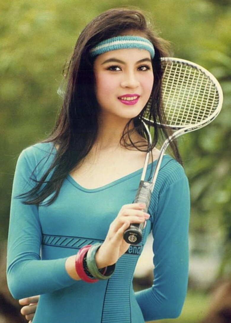 Nhan sắc ngày trẻ của Thanh Mai.