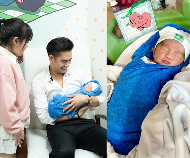 Minh Hoàng đón con đầu lòng vào ngày 5/12 vừa qua.