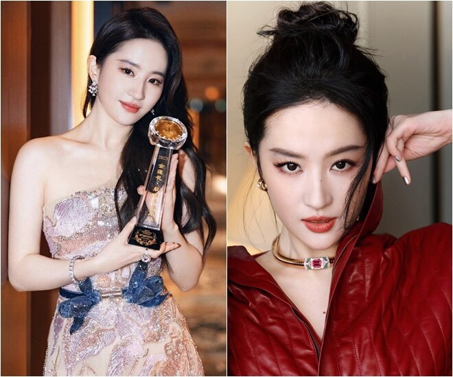 Lưu Diệc Phi là diễn viên có sức ảnh hưởng nhất Trung Quốc (thống kê của Baidu) năm 2025.