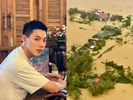 Diễn viên Thái Lan gây xúc động khi chia sẻ video lũ lụt tại Việt Nam: Nam thần cao 1m8, từng làm bồi bàn kiếm sống
