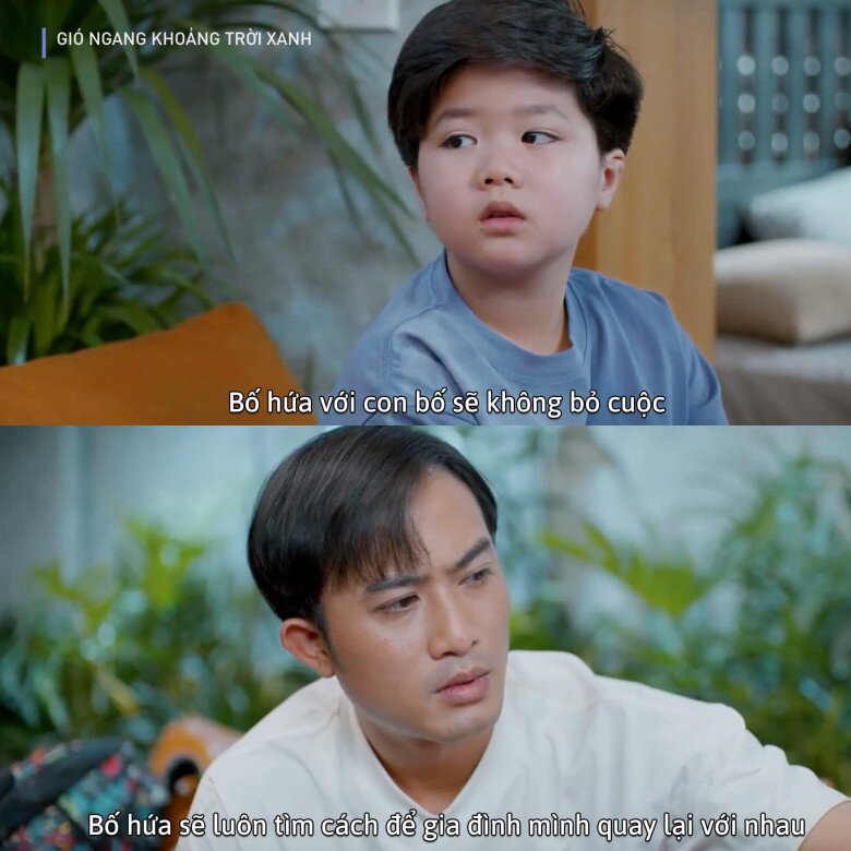 Bé Minh làm cầu nối hàn gắn tình cảm giữa bố mẹ.