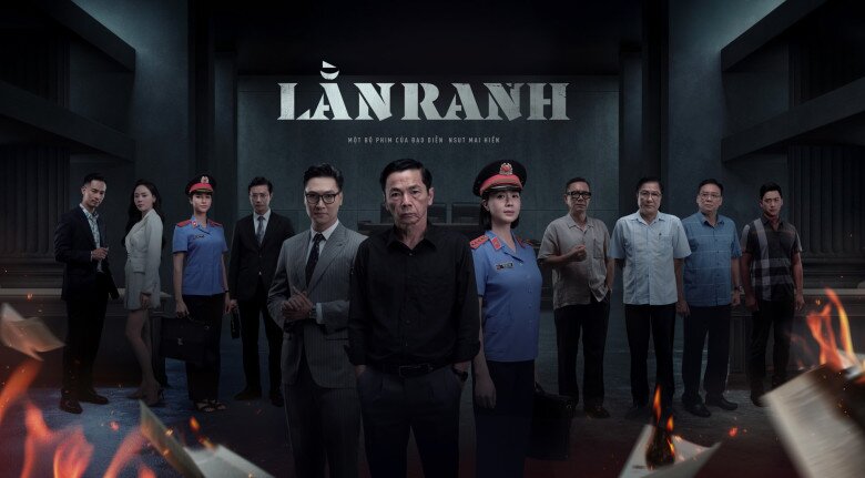 Mạnh Trường và dàn diễn viên tham gia phim Lằn Ranh.