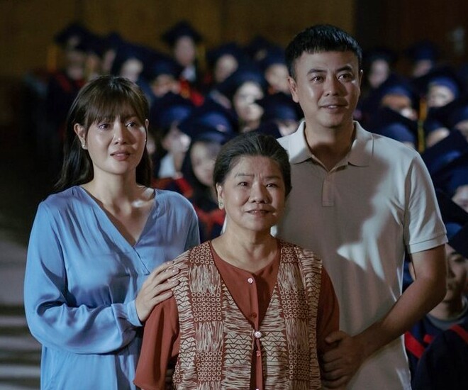 NSND Thanh Hoa đóng vai mẹ chồng của Thanh Hương trong phim điện ảnh Thế Hệ Kỳ Tích.