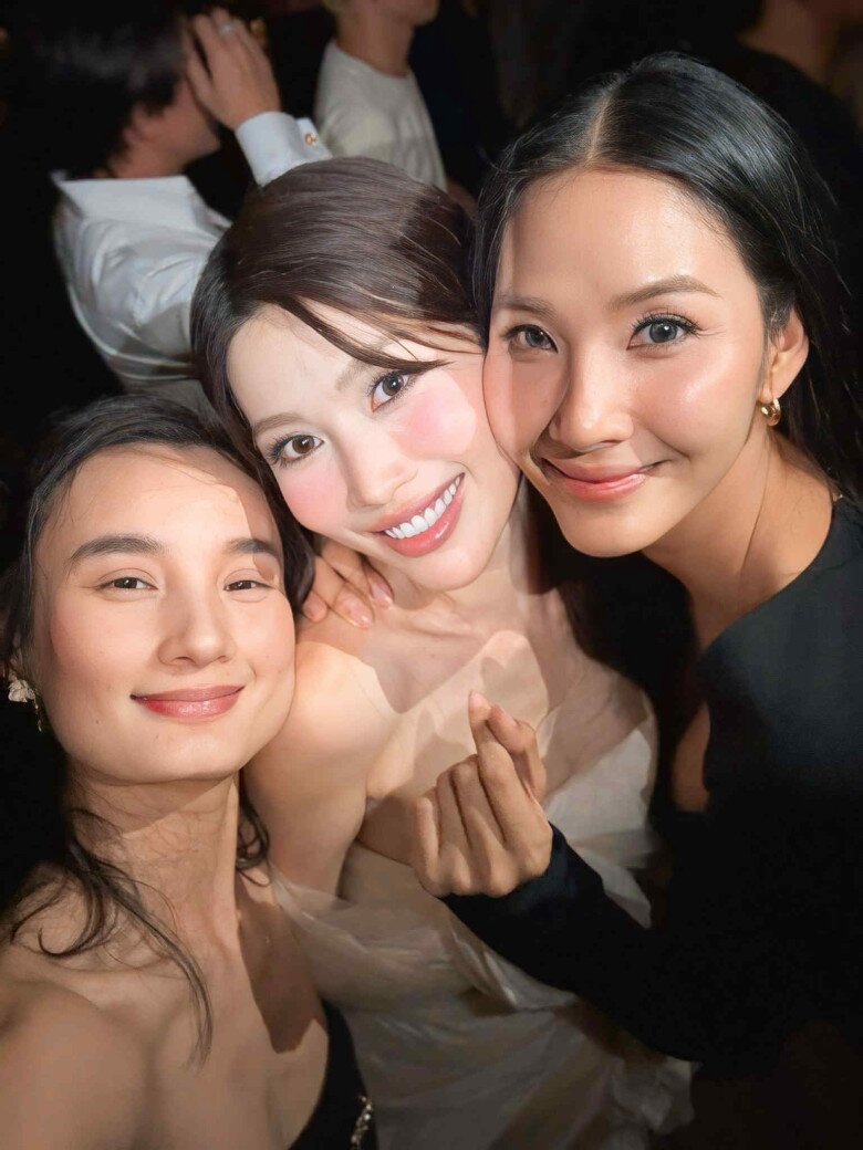 Quỳnh Châu vui mừng vì khoảnh khắc làm lành của 2 người chị thân thiết.