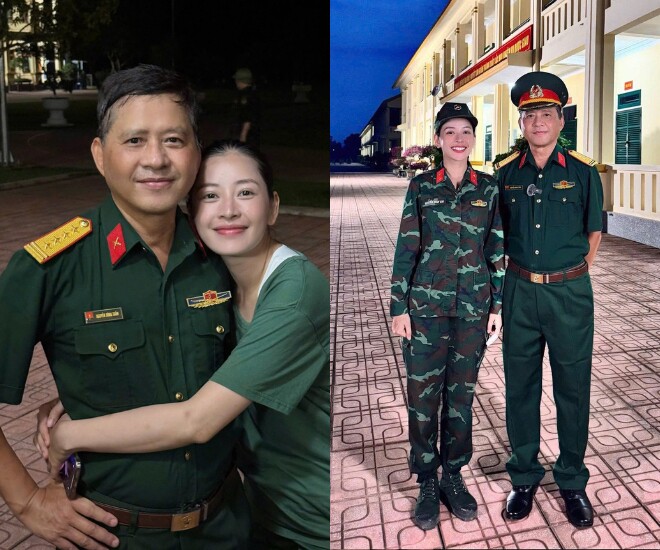 Bố ruột Đại tá của Chi Pu xuất hiện trong chương trình “Sao nhập ngũ 2025”.