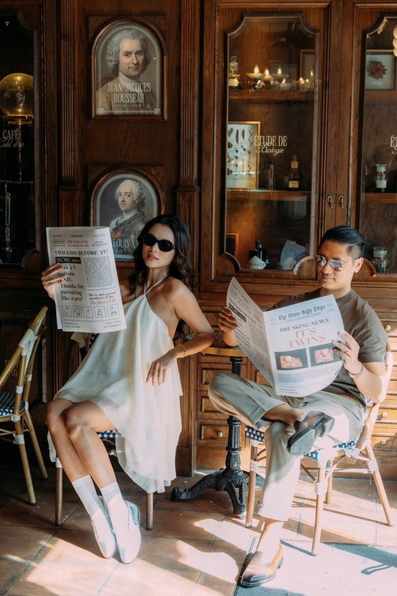 Cao thiên trang mang song thai với chồng doanh nhân hoang mang sợ không đủ khả năng làm mẹ 2 con - 2