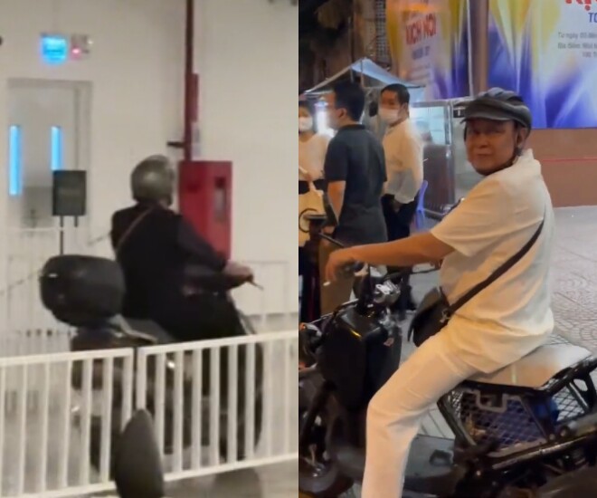 Nam nghệ thường bắt gặp với hình ảnh giản dị chạy xe máy đi làm.