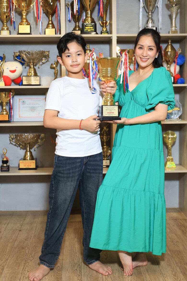 Con trai đầu lòng của Khánh Thi và Phan Hiển có thành tích thi đấu tốt dù chỉ mới 10 tuổi.