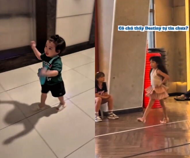 Con gái trường giang catwalk khoe suối tóc bóng mượt ai nhìn cũng mê nhã phương dẫn quý tử đến lớp dự giờ - 2