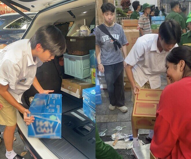 Cường Đô La tự hào khi quý tử âm thầm góp sức ủng hộ bà con vùng lũ.