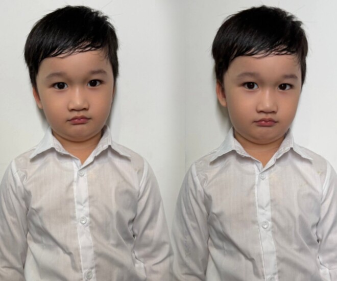 Con trai của Hà Trí Quang và Thanh Đoàn chụp ảnh thẻ vẫn đẹp như tài tử.