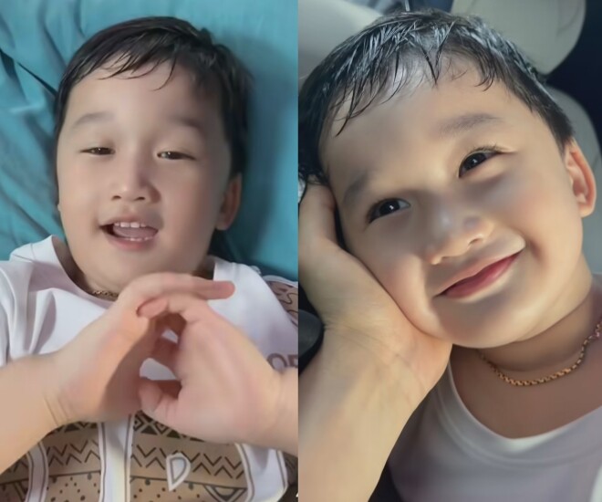 Con trai Thanh Đoàn và Hà Trí Quang trổ tài ca hát, mới 3 tuổi đã muốn “nối nghiệp” bố tài tử.