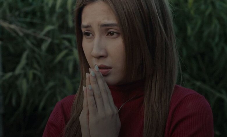 Hình ảnh của Thiên An trong phim Cải Mả.