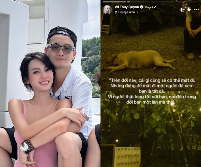 Thiếu gia Đức Phạm công khai nói yêu với Vũ Thúy Quỳnh, nàng hậu đăng story “ẩn ý”.