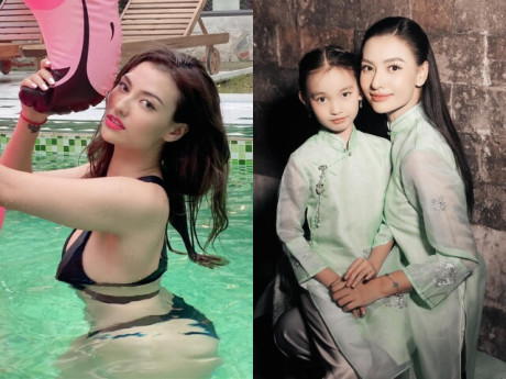 Mỹ nhân được kỳ vọng làm Hoa hậu Việt Nam nay là mẹ đơn thân nóng bỏng, nhan sắc con gái 9 tuổi còn bất ngờ hơn