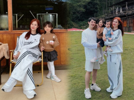 2 con gái của Đông Nhi như "bản sao" của Ông Cao Thắng, "tiểu thư" Winnie sở hữu đôi chân dài thẳng tắp