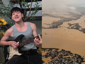 Diễn viên Thái Lan gây xúc động khi chia sẻ video lũ lụt tại Việt Nam: Nam thần cao 1m8, từng làm bồi bàn kiếm sống