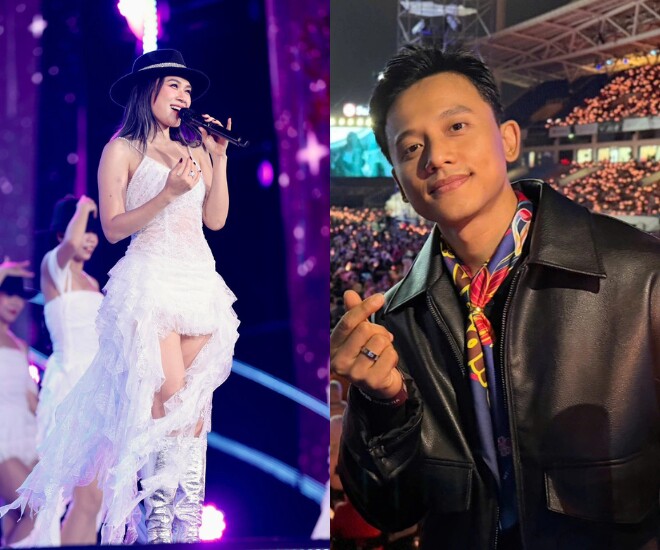 Mai Tài Phến đến xem concert của Mỹ Tâm tại Hà Nội.