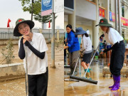 Giải trí - Mặc áo trắng đi dọn bùn sau lũ ở Thái Nguyên, Hoa hậu sinh năm 2003 bị nói "làm màu"
