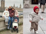 Giải trí - Siêu mẫu Hà Anh đưa con về Anh thăm nhà chồng, thương quý tử 1 tuổi phải "chịu đựng" để đi chơi cùng gia đình