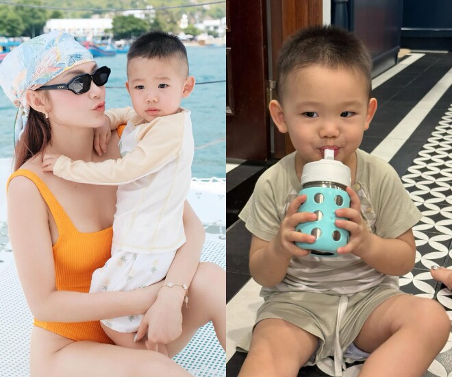 Minh Hằng hài hước cho biết lên tăng xông khi trông quý tử 2 tuần nghỉ thu.