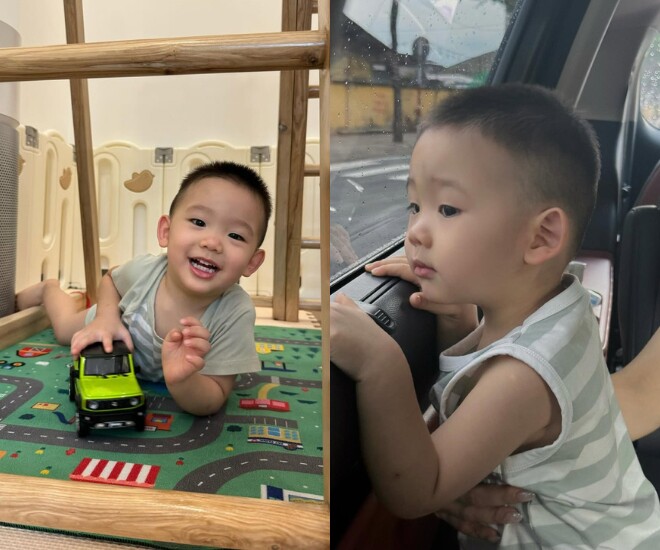 Bé Mỡ được khen ngợi đáng yêu, lúc nào cũng tràn đầy năng lượng.