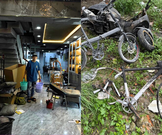 Nhà 4 tầng của ca sĩ Phạm Trưởng gặp sự cố hỏa hoạn, hư hỏng nhiều tài sản.