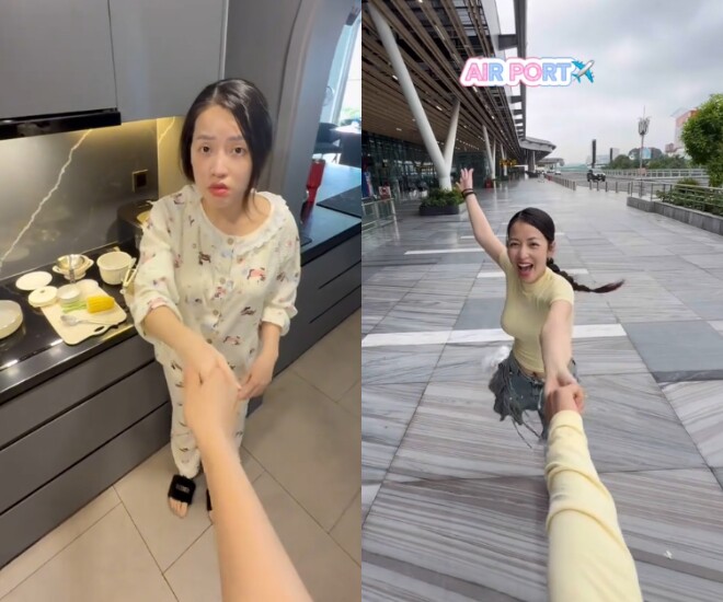 Puka hài hước cho biết từ ngày làm mẹ bỉm thì chuyến du lịch của vợ chồng cô trở nên nhanh chóng.