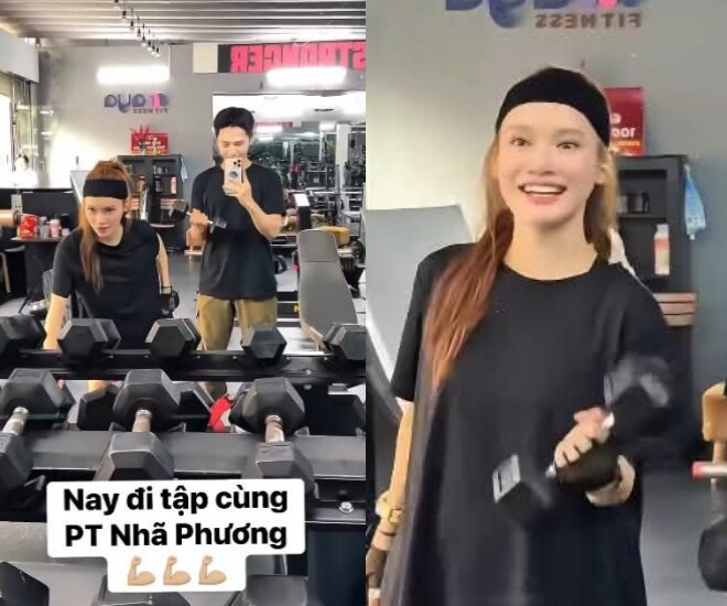 Nhã Phương mang thai ở tháng thứ 6 vẫn chăm chỉ tập tạ, khoe nhan sắc mẹ bầu đầy rạng rỡ.