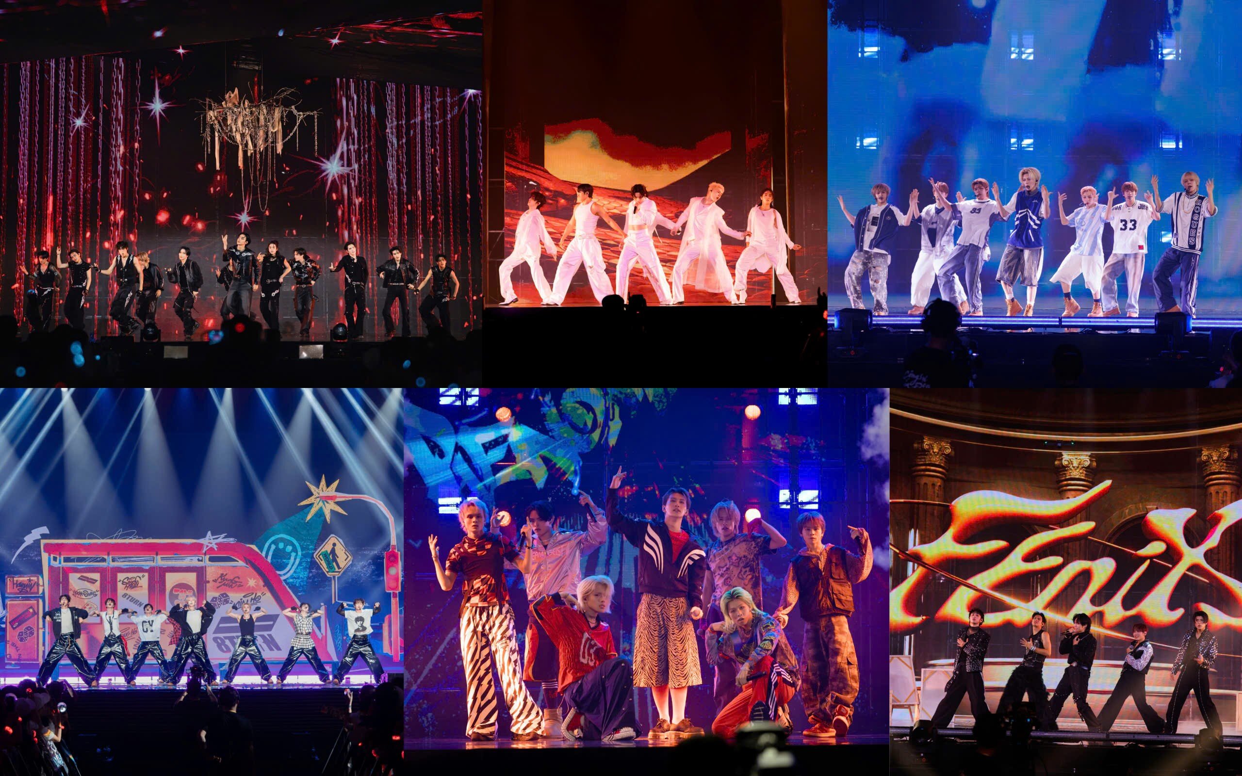 Các nhóm nhạc quốc tế xuất hiện trong chương trình.