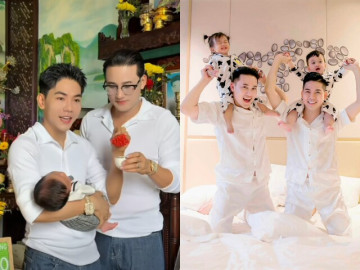 Thanh Đoàn và Hà Trí Quang hạnh phúc khoe thiên thần nhỏ, 2 con chào đời tại Thái Lan nay lên chức anh chị