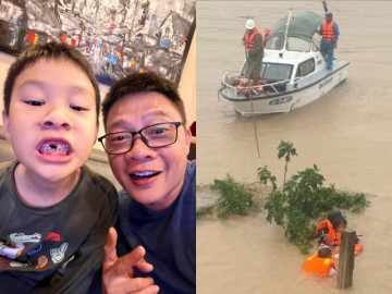 Con trai 7 tuổi của BTV Quang Minh vay bố 10 triệu đồng để ủng hộ đồng bào miền Trung bị lũ lụt