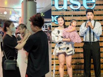 Con gái Thanh Trúc khóc nấc khi tiễn bố đi xa, Châu Khải Phong nén nước mắt nhìn "bình rượu mơ"