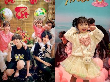 3 con lai Hàn của vua hội chợ miền Tây: Quý tử mang họ mẹ cao hơn 1m8, ái nữ út xinh như thiên thần