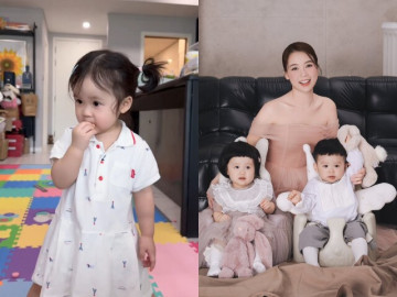 Con gái lai Hàn của Sam ăn uống tiết kiệm, từng biểu cảm hài hước như hoạt hình nay trổ nét xinh hệt mẹ hot girl