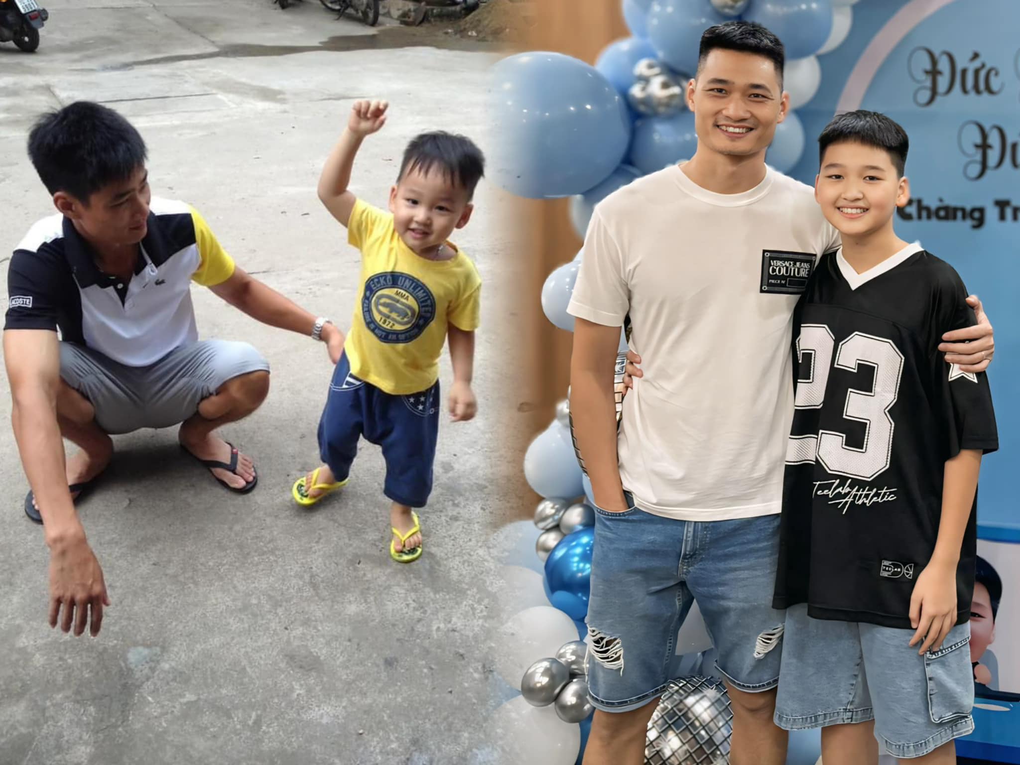 Cậu được nhận xét là bản sao của bố.