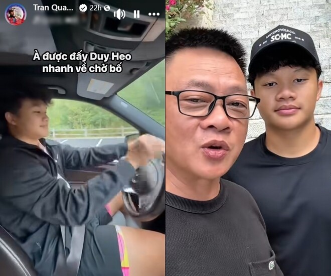 Btv quang minh khoe con trai đầu lòng tập lái xe khi đi du học canada vắng quý tử ở nhà liền cảm thấy nhớ nhung - 1