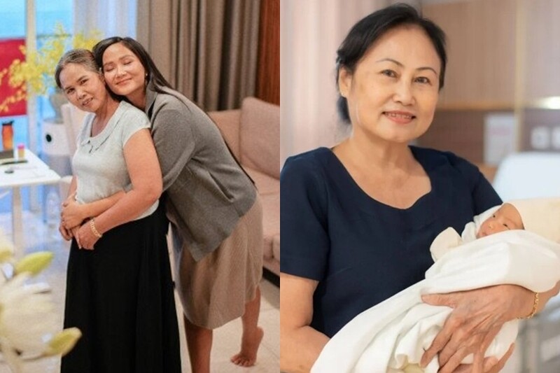 HHen Niê được 2 bà nội, ngoại chăm sóc rất chu đáo.