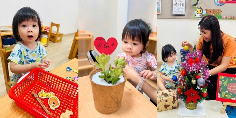 Ái nữ nhà Kha Ly mỗi ngày đều tiếp xúc với hoạt động, môn học khác nhau.