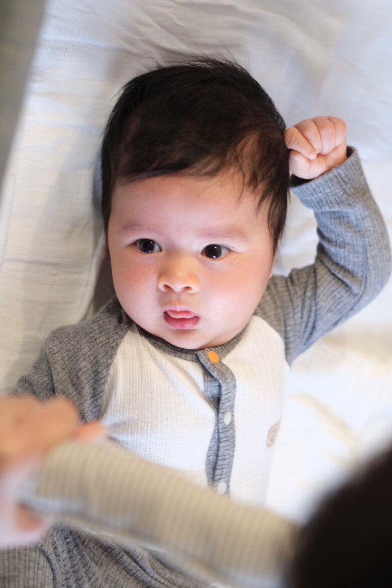 Con trai kháu khỉnh của Hoa hậu Ngọc Hân có tên thân mật là Pi.