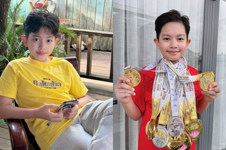 Quý tử của Phan Hiển càng lớn càng điển trai.