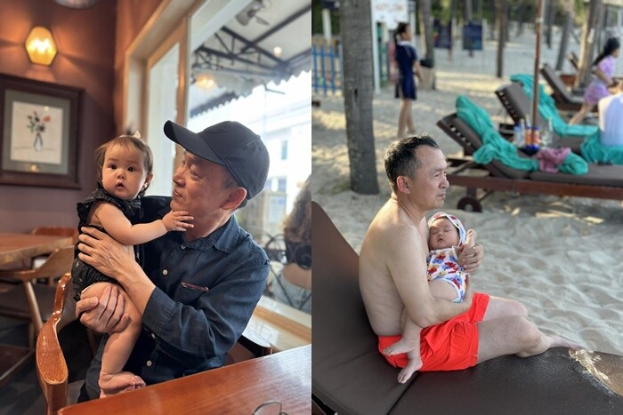 Nhạc sĩ Quốc Trung hạnh phúc khi lên chức ông ngoại.