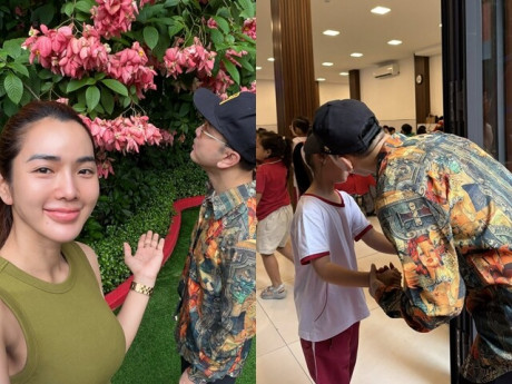 Sao Việt 24h: Vợ Ưng Hoàng Phúc "ghen nhẹ" vì chồng chỉ hôn con, than thở hài hước sau hơn 10 năm gắn bó